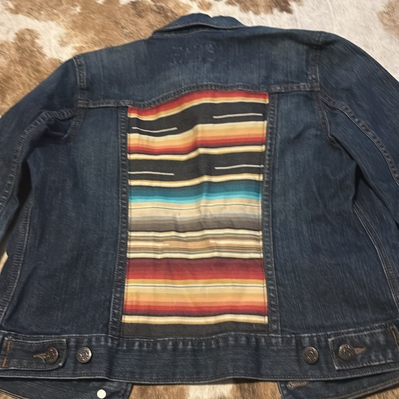 Old Navy Woman’s Size M customized Jean Jacket - Picture 3 of 5
